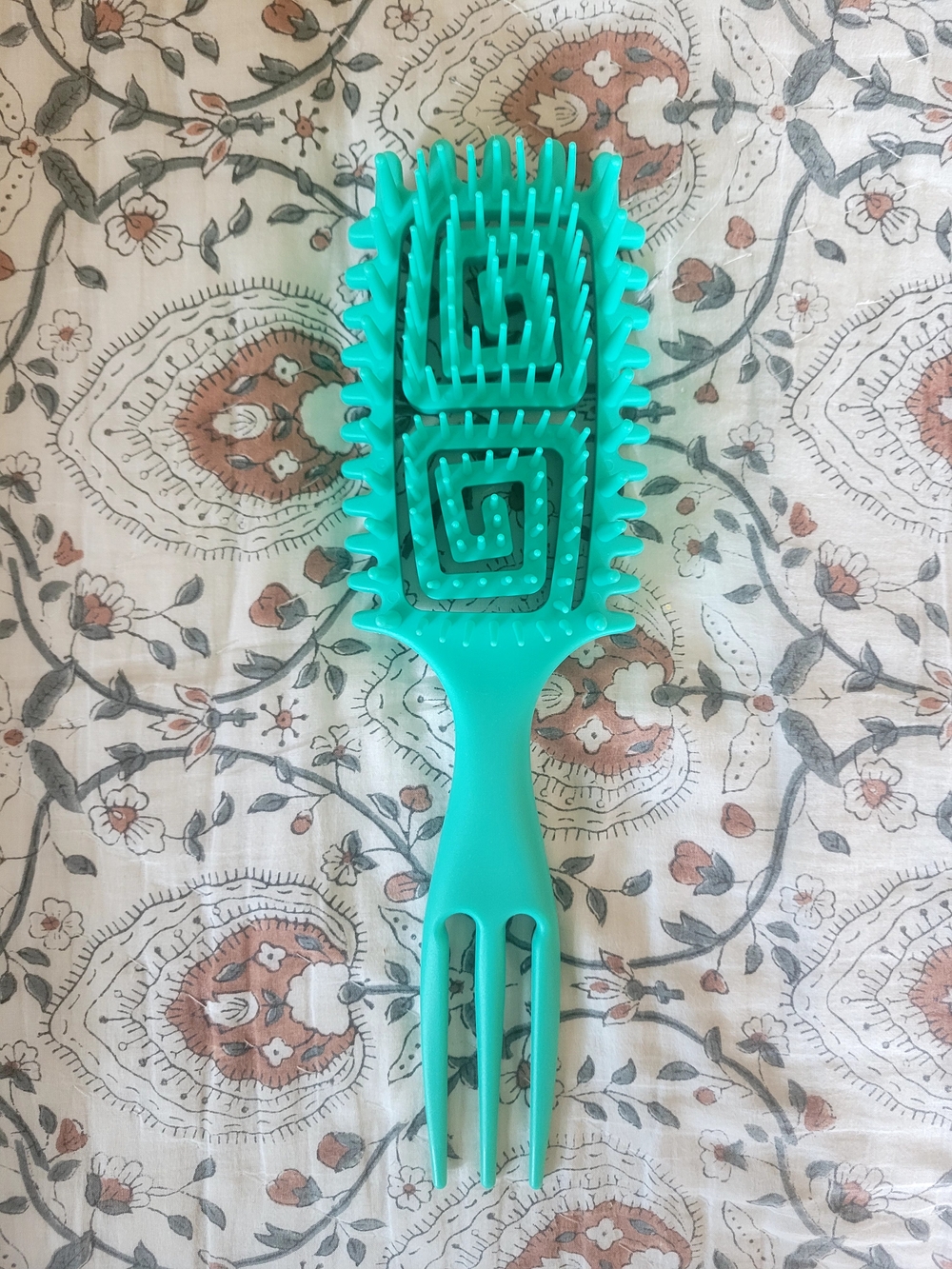 Turquoise Detangling Hair Brush For Curly Hair
